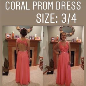 Coral Prom Dress